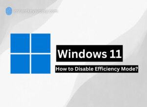 How to Disable Efficiency Mode in Windows 11 - Instant Key Supply