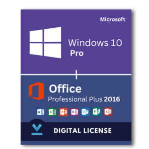 Windows 10 Pro + Microsoft Office 2016 Professional Plus Bundle