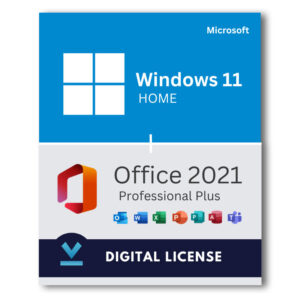 Windows 11 Home + Microsoft Office 2021 Professional Plus Bundle