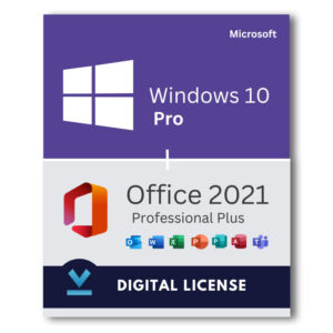 Windows 10 Pro + Microsoft Office 2021 Professional Plus Bundle