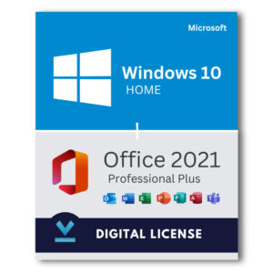Windows 10 Home + Microsoft Office 2021 Professional Plus Bundle
