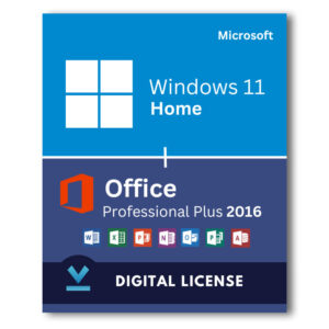 Windows 11 Home + Microsoft Office 2016 Professional Plus Bundle