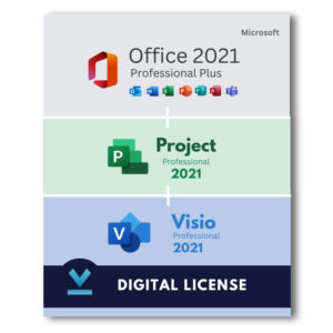 Office 2021 Pro Plus + Project 2021 Pro + Visio 2021 Pro Bundle
